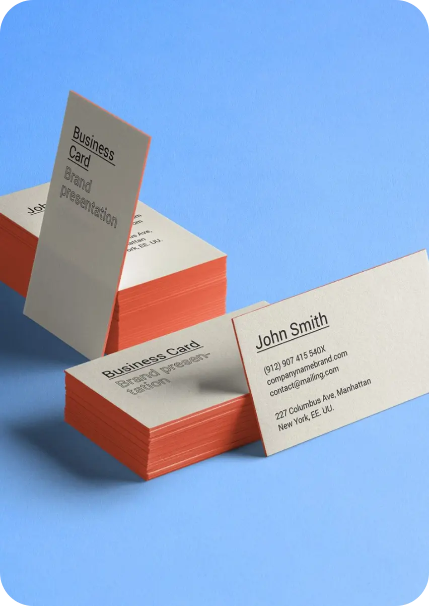 Custom Painted Edge Business Cards 2