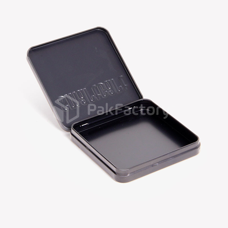 Square Hinged Tin Boxes 3